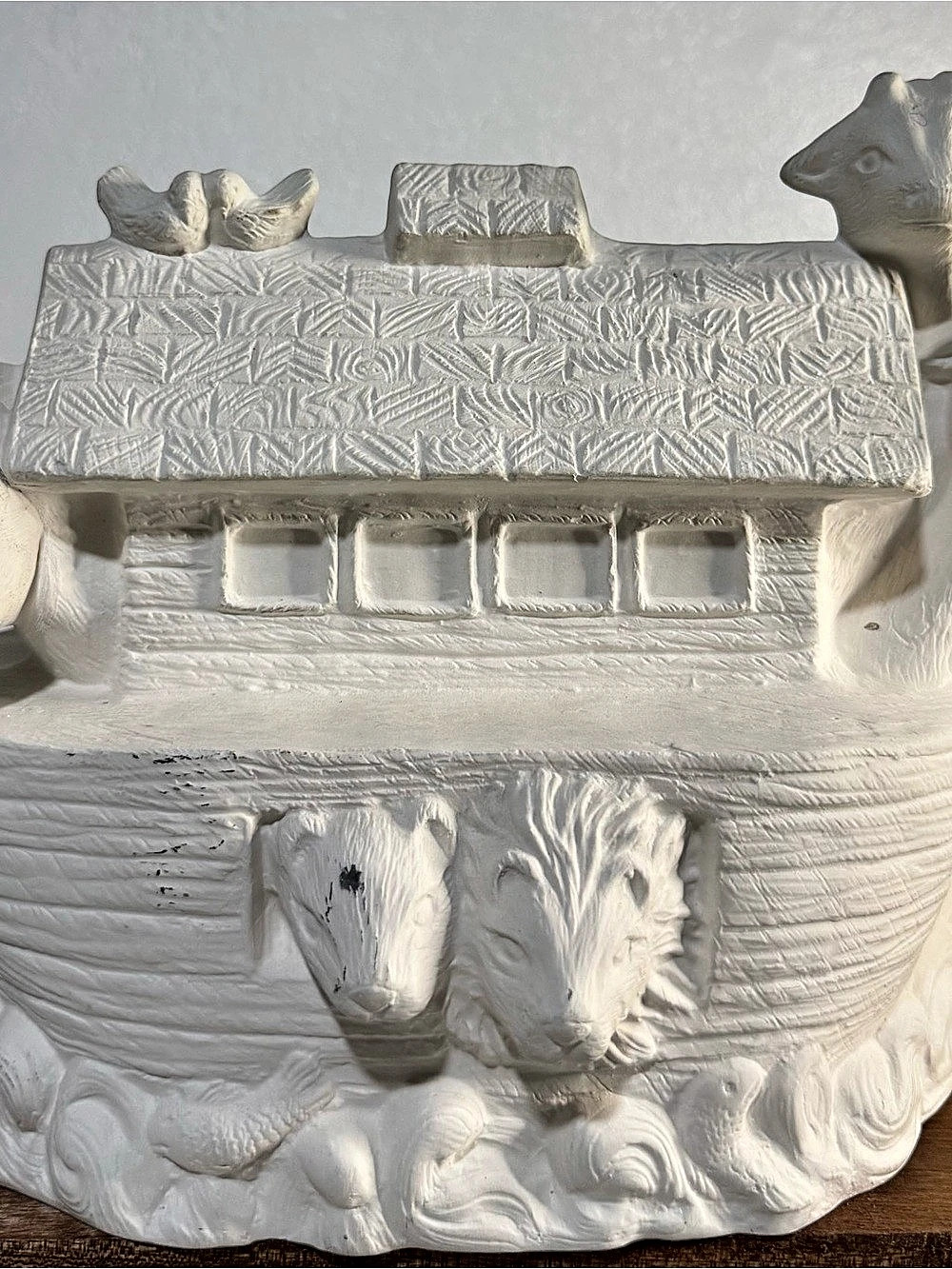 Unpainted Ceramic Bisque Noah’s Ark Do It Yourself Ready To Paint 10”x 8”x 7”